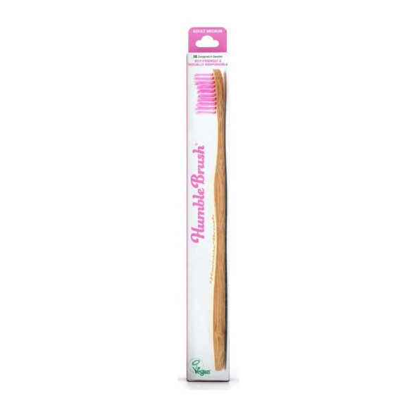 Humble Brush Adult Medium Bambu Diş Fırçası | Mor