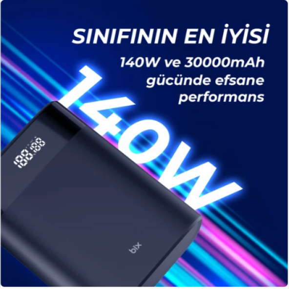 BİX PB140W 30000mAh 140W 2 Type-C PD Powerbank - 5