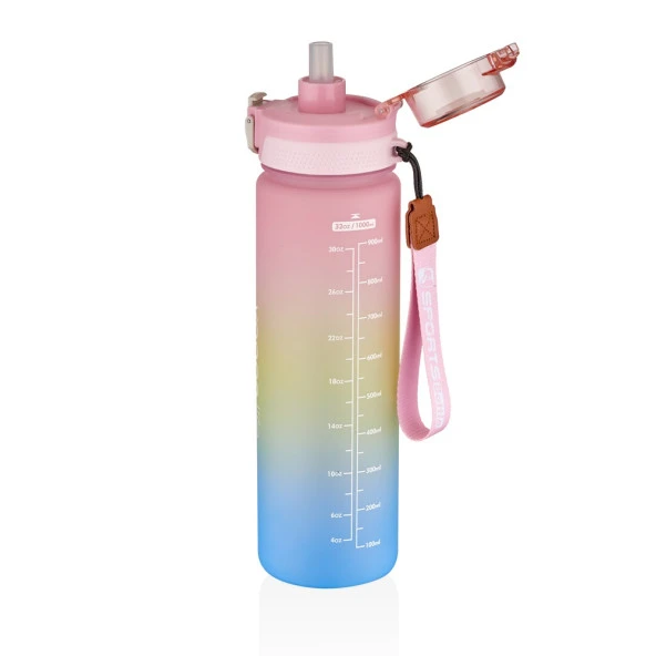 Vagonlife VGN2310 1000ml Pembe Tritan Matara - Resim 2