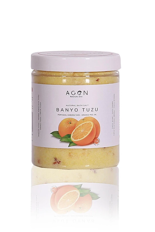 Agon Portakal Yağlı Doğal Banyo Tuzu 300 gr - İngiliz,Himalaya,Deniz ve Kaya Tuzu - 3
