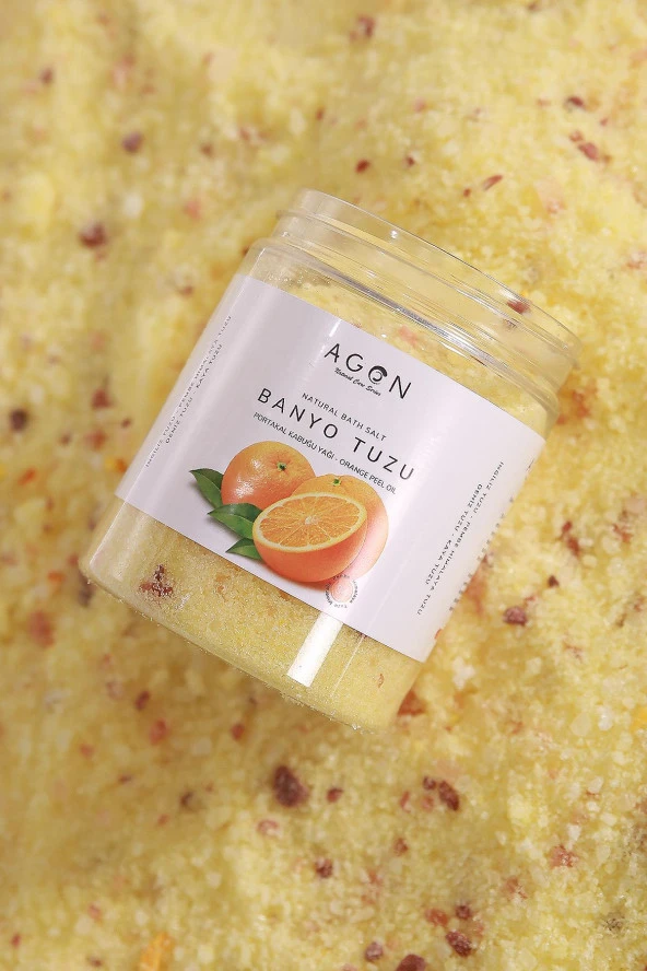 Agon Portakal Yağlı Doğal Banyo Tuzu 300 gr - İngiliz,Himalaya,Deniz ve Kaya Tuzu - 4