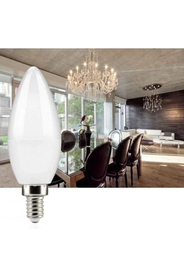 Led Mum Ampul 7 Watt 10 Adet Beyaz Işık E 14 Ince Duy