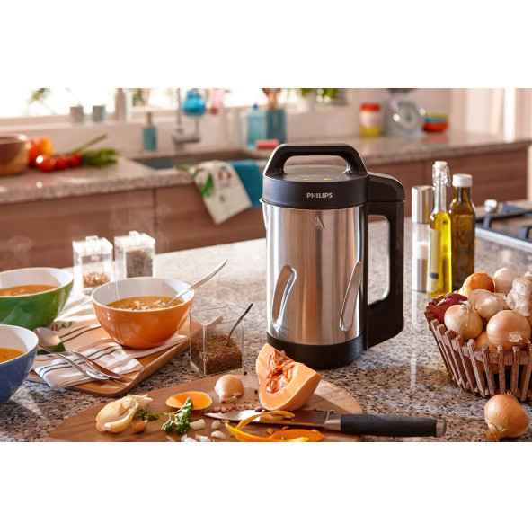 Philips HR2203/80 Isıtmalı Blender Çorba Yapma Makinesi Paslanmaz Çelik 1,2 L 1000 W - 2