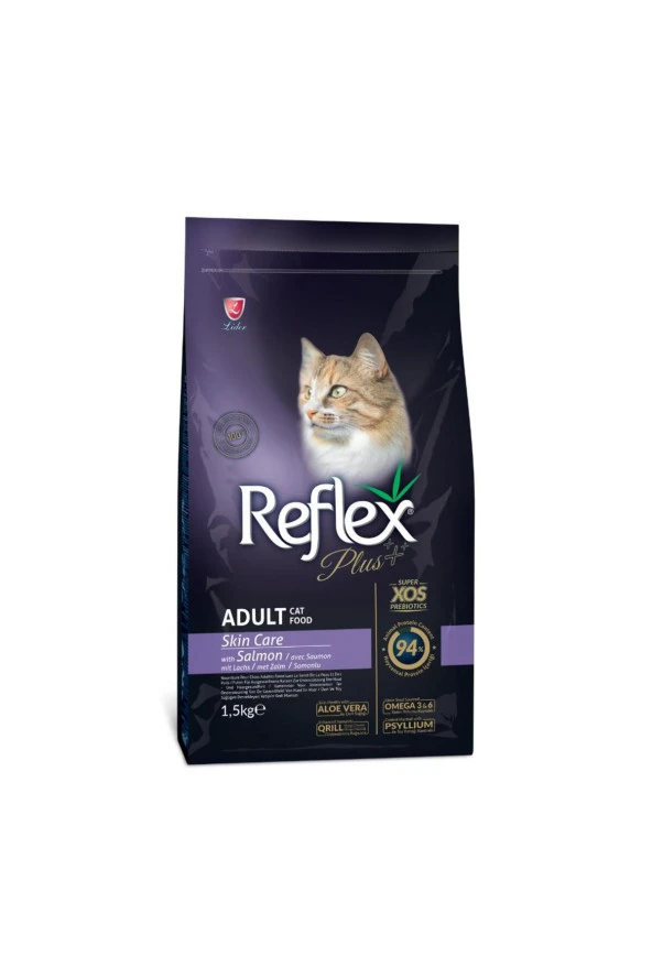 REFLEX PLUS ADULT CAT SKİN CARE 34/22 SALMON 1,5KG