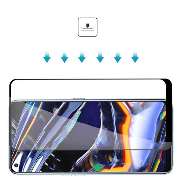 Realme 8 Temperli Cam Full Ekran Koruyucu KKD - 2
