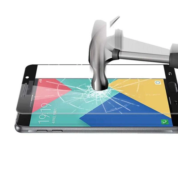 Samsung Galaxy A7 2017 Temperli Cam Full Ekran Koruyucu KKD - Resim 2