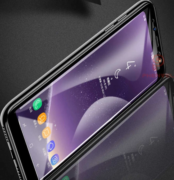 Samsung Galaxy A8 2018 Temperli Cam Full Ekran Koruyucu KKD - 6