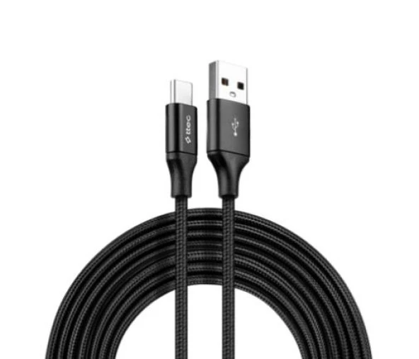 Ttec Super Şarj Örgü Tasarım 3Mt Type c Şarj Kablosu Samsung Huawei İphone 15 15 Pro Max Şarj Kablo