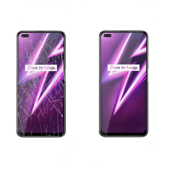 Realme 6 Pro Temperli Cam Full Ekran Koruyucu - 6