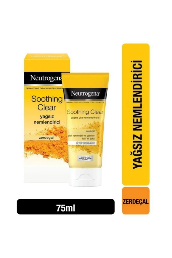 Neutrogena Shoothing Clear Yağsız Yüz Nemlendiricisi 75 Ml Zerdeçal