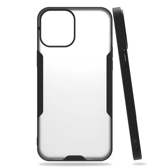 Apple iPhone 12 Mini Kılıf Kenar Renkli Kamera Korumalı Mat Kapak - 4