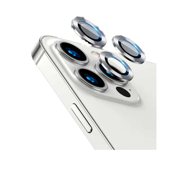 Apple iPhone 13 Pro Max Kamera Lens Koruyucu Çerçeveli Koruyucu CL-02 - 4