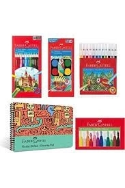 Faber-Castell Boyama Seti ve Resim Defteri 25x35 cm