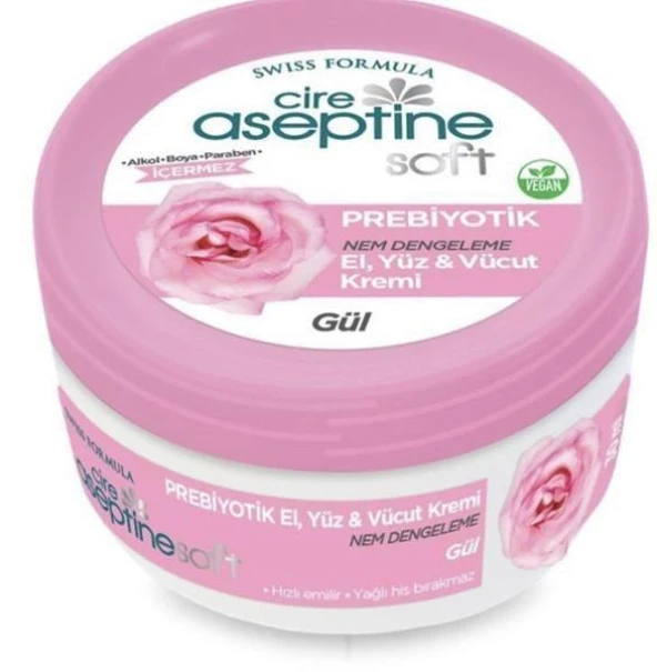 Cire Aseptine Prebiyotik Gül Özlü Mini Krem 30 Ml