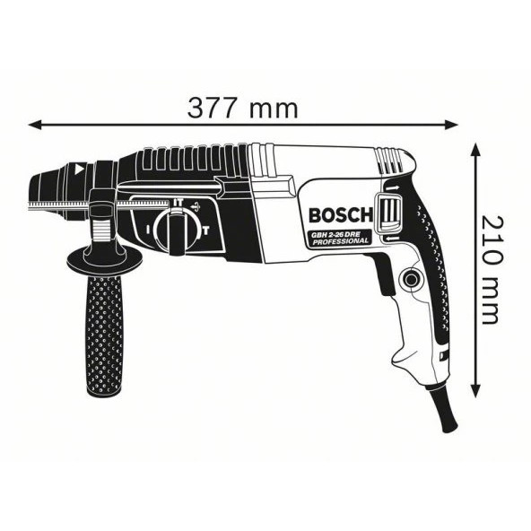 Bosch GBH 2-26 DRE 800 W Pnömatik Kırıcı-Delici - 3