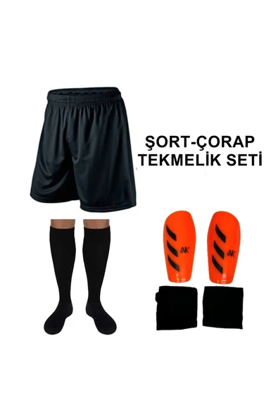 Mugesporgiyim Lüx Futbol  Şort Çorap Tekmelik Seti ürün görseli 1