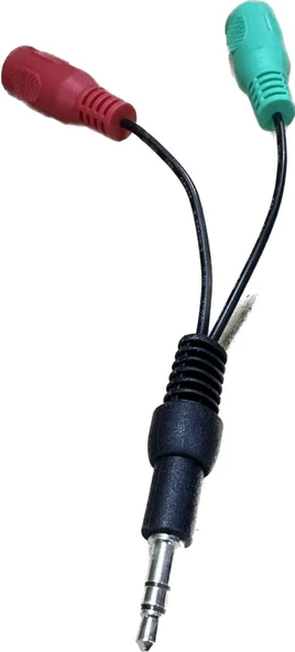 SESKAB1JE2JD SES KABLOSU 1 JAK ERKEK 2 JAK DİŞİ 15CM 3.5 MM - 2