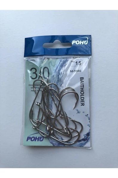 Uzun Pa.la Delikli Sap 3/0 Numara 15'li Paket Beyaz M-9946 Baitholder Olta Iğnesi - 2