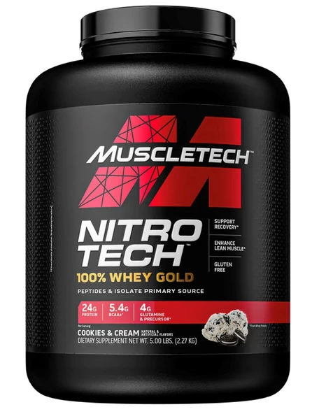 Muscletech Nitro-Tech 100 Whey Gold Protein 2270 G - Kurabiyeli