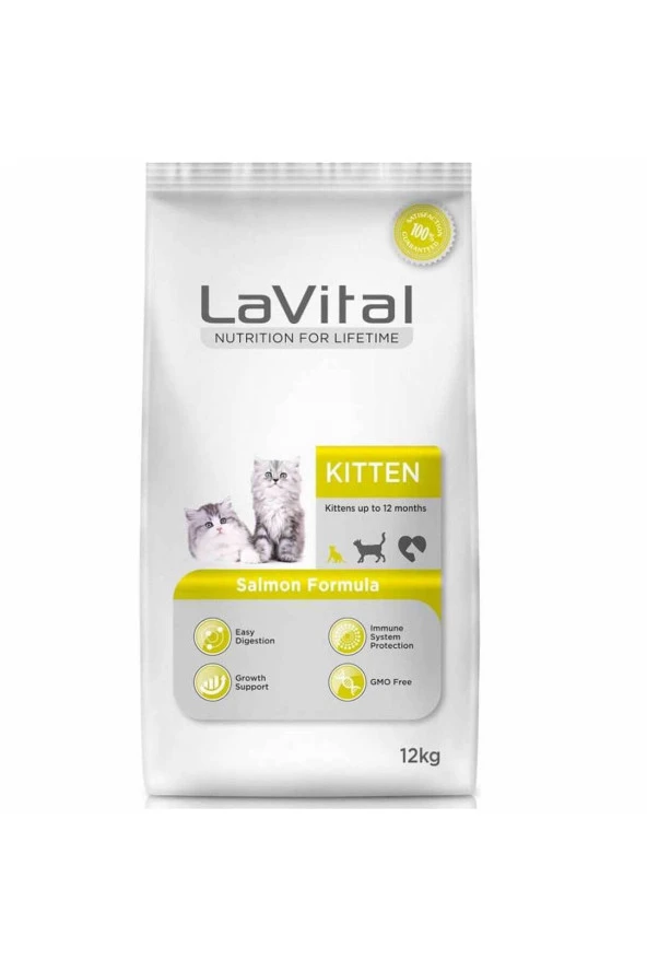 Lavital Yavru Kedi Maması Somonlu Kitten 12 Kg