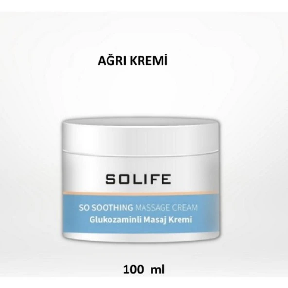 Solife Glukozaminli Masaj Kremi 100 ml