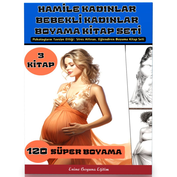 Hamile Kadınlar Boyama Kitap Seti (3 Kitap) - 2