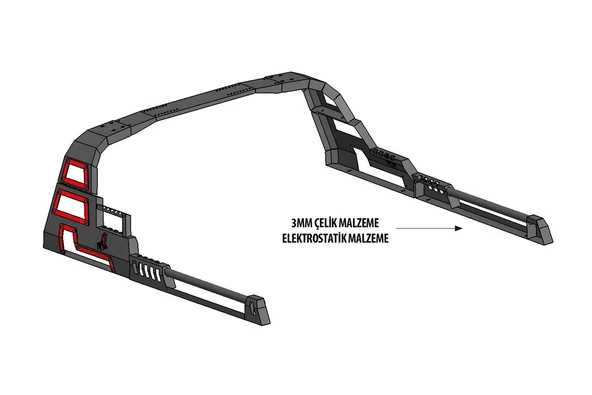 OMSA Toyota Hilux Dakar Rollbar 2006-2014 Arası - 9