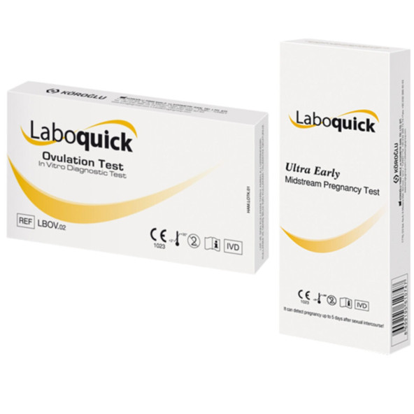 Laboquick Ovulasyon 10 Adet + Ultra Erken Gebelik Testi 1 Adet