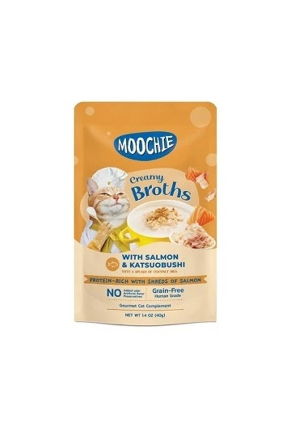 Moochie Kedi Çorbası Ton & Somonlu 40 Gr