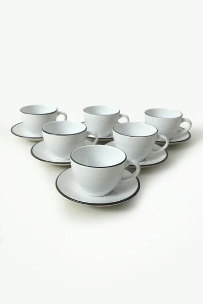 Keramika Keraart Simply Kera Çay Takımı 12 Parça 6 Kişilik 19985 - Resim 2