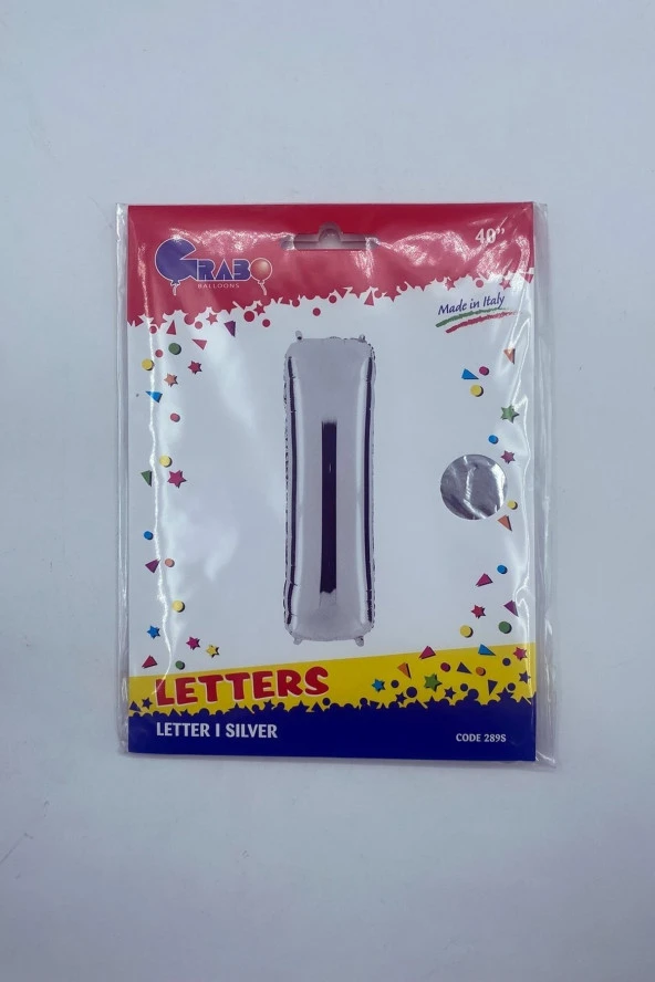 Harf Folyo Balon I Gümüş 40"(102cm)- - 2