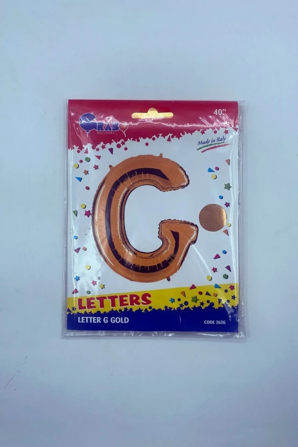 Harf Folyo Balon G Gold 40"(102cm)- - 2