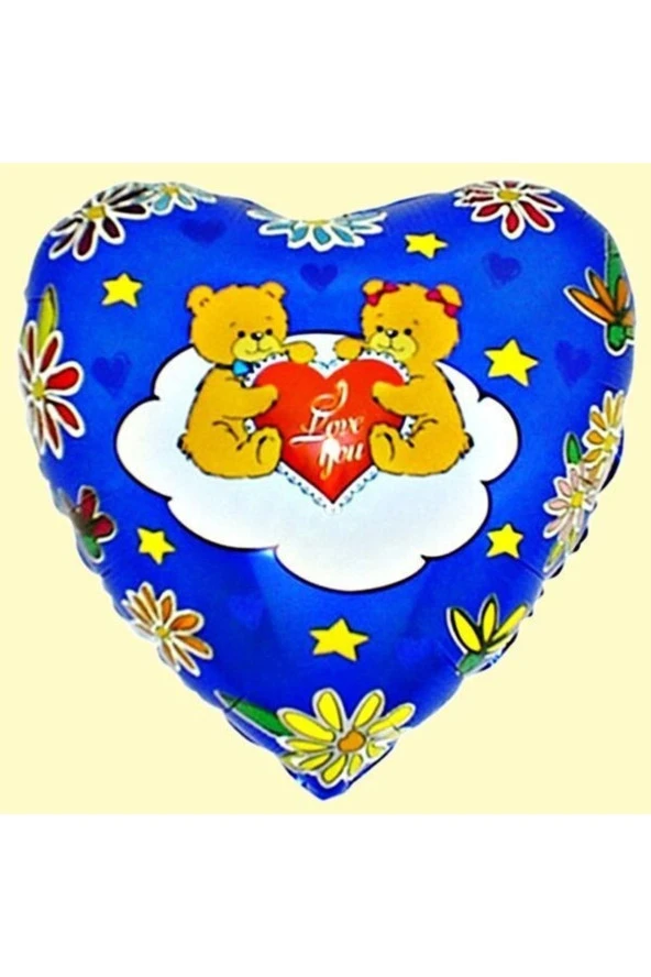 18'' Bears Kalpli Folyo Balon- 10 Adet