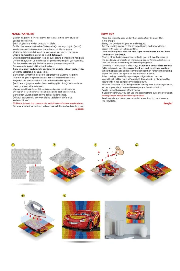 Disney Cars Yetişkin Boncuk Aktivite Seti-Pixel Pixel PPA100-02 - 3