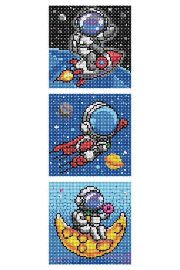 Yetişkin Boncuk Aktivite Seti(Astronot)- - 4