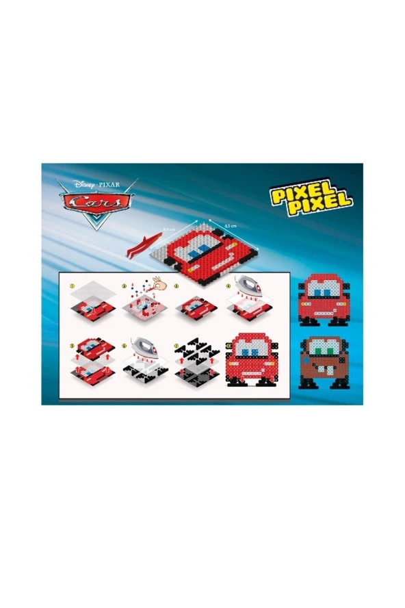 Disney Cars Boncuk Aktivite Seti 2in1-Pixel Pixel B216-02 - 2