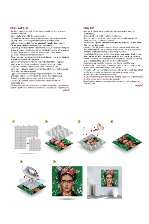 Yetişkin Boncuk Aktivite Seti(Frida Kahlo)-FRIDA ACTIVITY ARD BEADS - 3