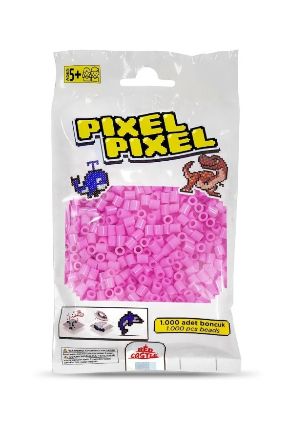 1000'lik Midi Boncuk Pembe-pınk Actıvıty Beads (1000 Pcs)