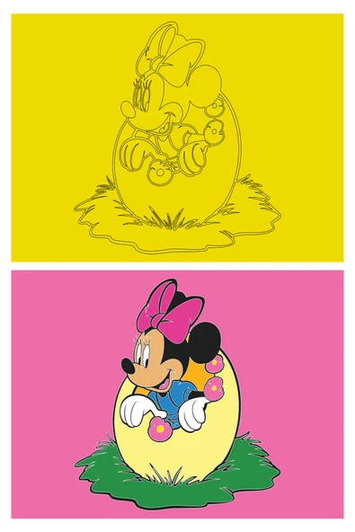 Disney Minnie Mouse, 5 Adet Büyük Boy A4, Kız Çocuk Kum Boyama Kartı Seti-Red Castle KB-D-051 - 6