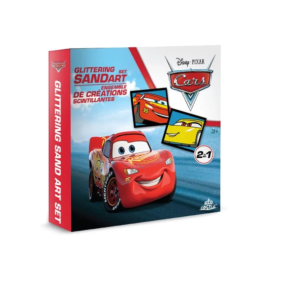 Eğitici Ve Eğlenceli Disney Cars Kum Boyama Seti-Red Castle Mbk-11