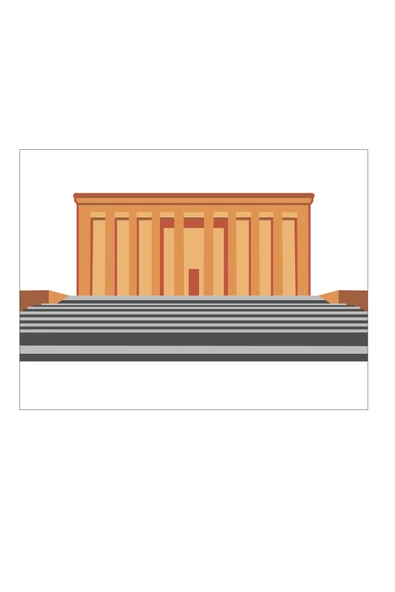 Anıtkabir, 10 Adet Büyük Boy A4, Kum Boyama Kartı Seti-Red Castle KB-RC-104 - 3