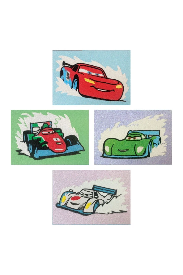 Eğitici Ve Eğlenceli Disney Cars Ice Racer Kum Boyama Seti- Fm-15 - 2