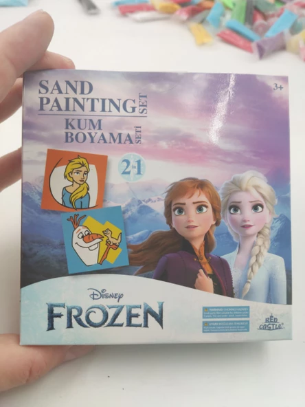 Eğitici Ve Eğlenceli Disney Frozen Kum Boyama Seti- Mbk-10 - 4