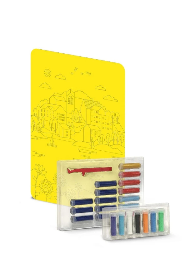 Sand Art (KUM SANATI) Şehir Ve Çiçekler, Yetişkin Kum Boyama Aktivite Seti- Yko-14 - 2