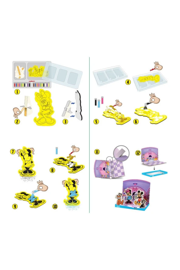 Minnie&mickey Mouse 3d Büyük Kum Boyama Aktivite Seti (DİSNEY BKS-04) - 2
