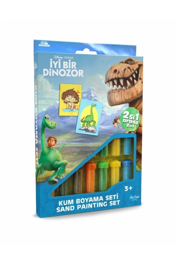 Eğitici Ve Eğlenceli Kum Boyama Seti Disney Iyi Bir Dinozor Butch & Arlo-spot (2'si 1 Arada) Ds 23