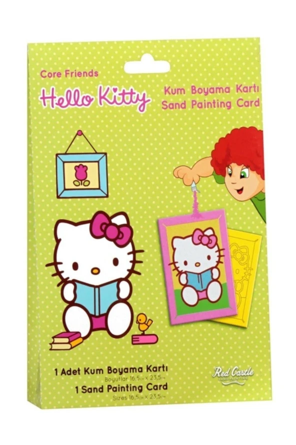 Hello Kitty  Kum Boyama Kartları