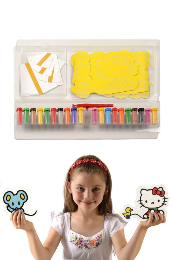 Hello Kitty 3d Büyük Kum Boyama Aktivite Seti (disney Bks-01) - 3