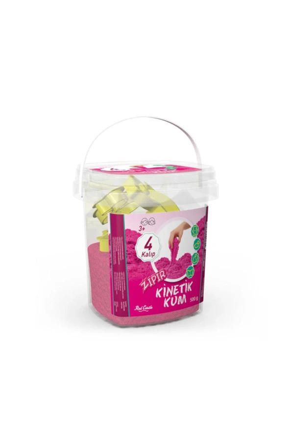 Zıpır Kinetik Kum Pembe 500gr Kova Zkg500-203