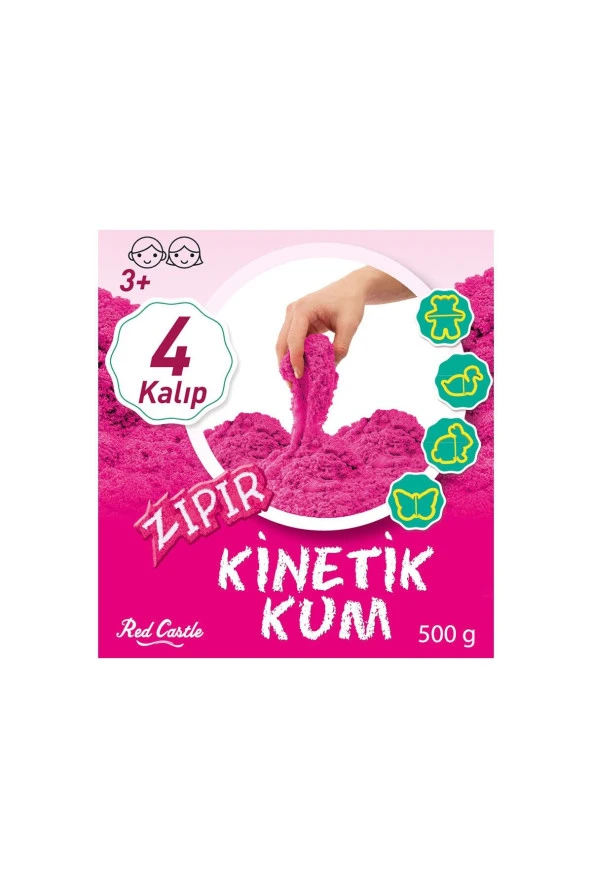 Zıpır Kinetik Kum Pembe 500gr Kova Zkg500-203 - 2